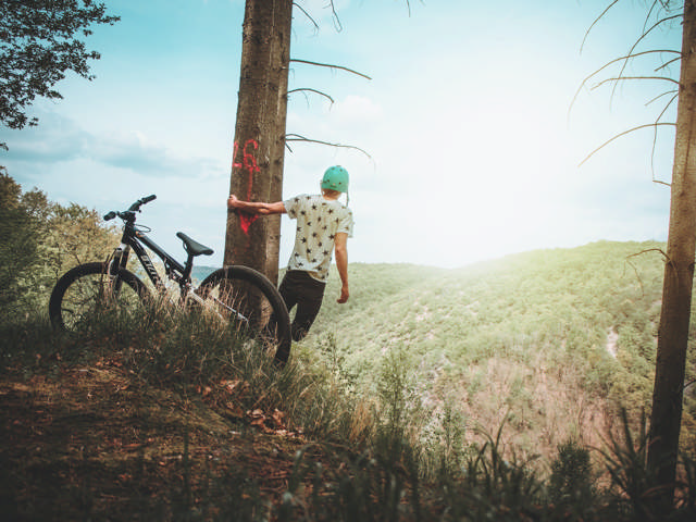 Riding the Black Hill mountain bike trails with the Canyon Crew